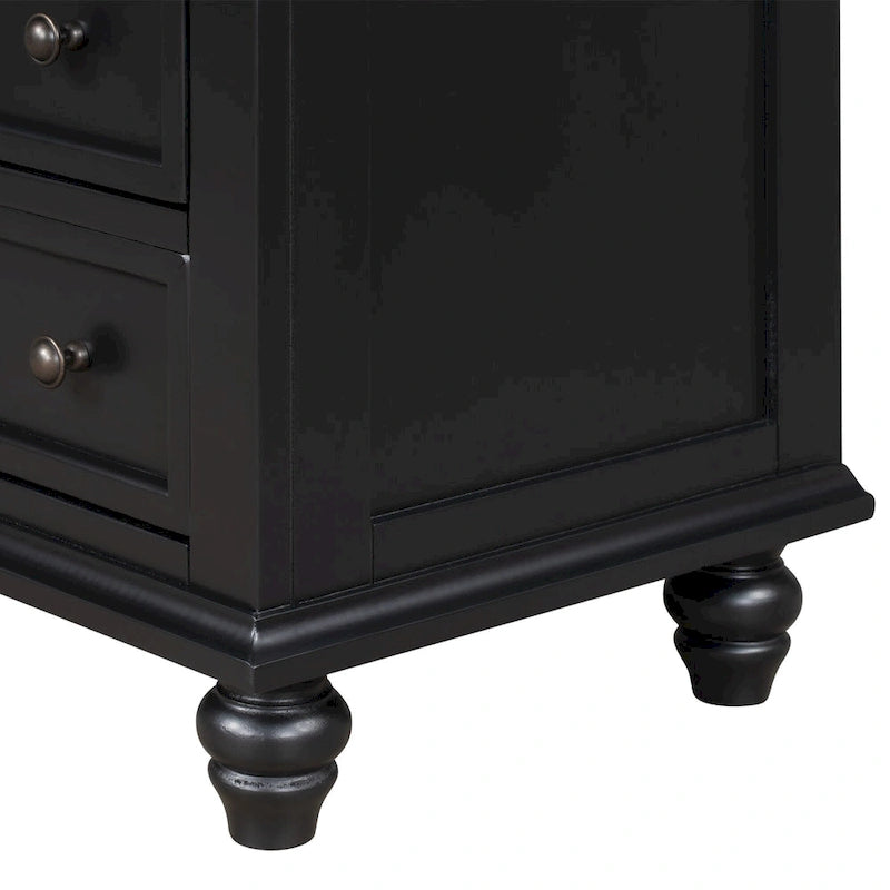 Meuble de rangement moderne en bois avec trois tiroirs pour chambre et salon