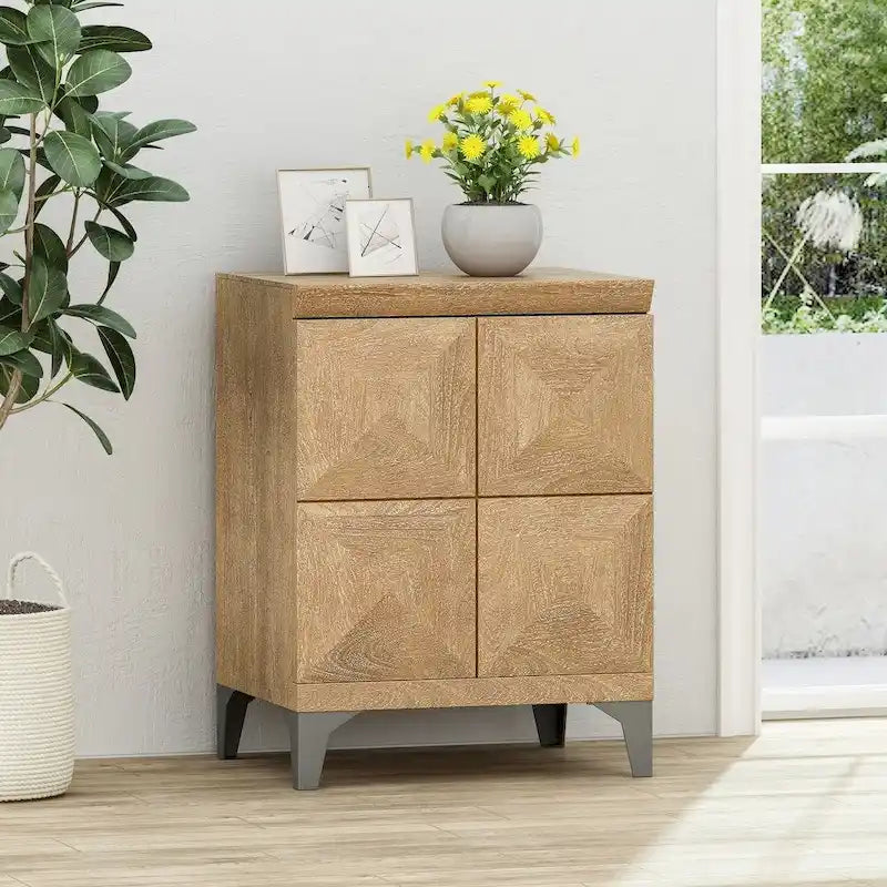 Meuble artisanal en bois de manguier