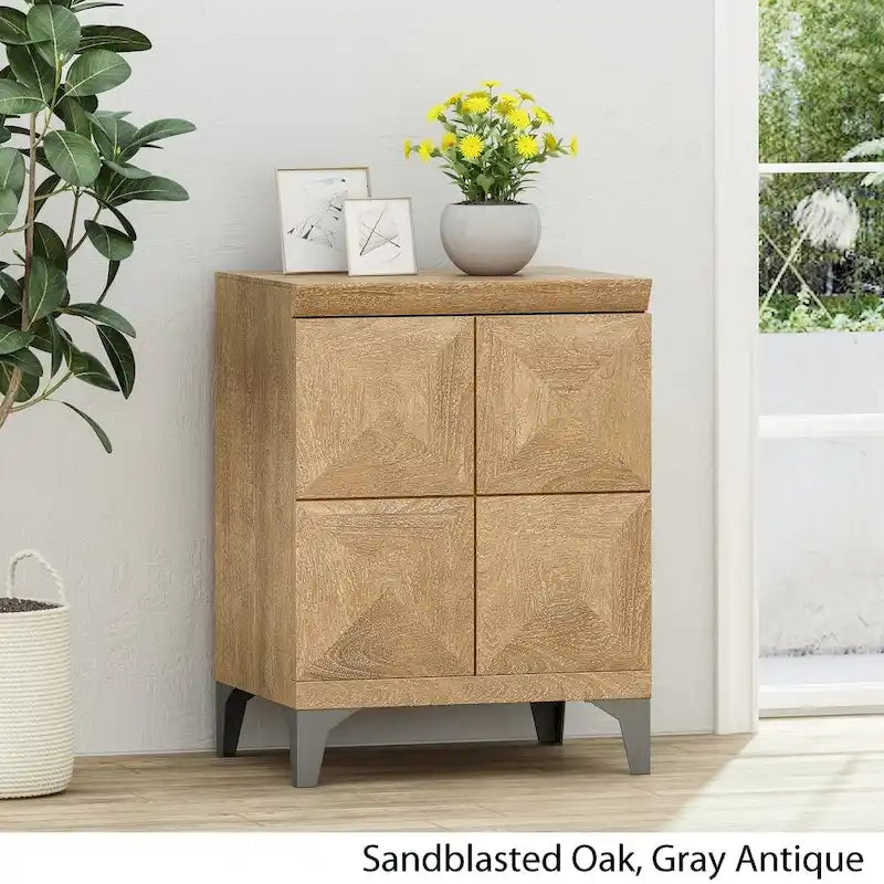 Meuble artisanal en bois de manguier