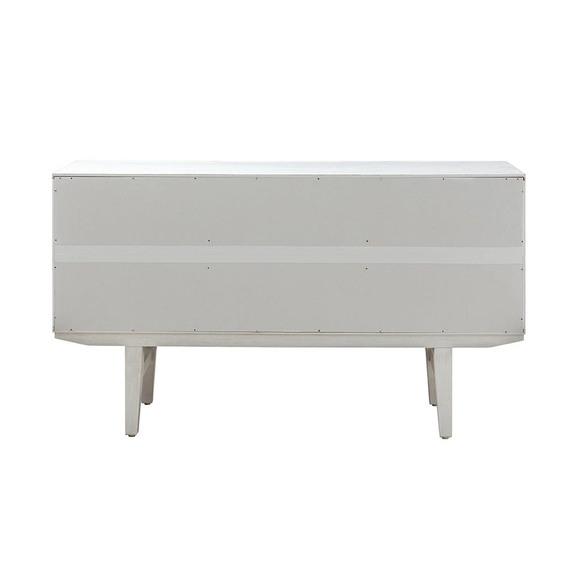 Buffet avec motifs géométriques sculptés modernes