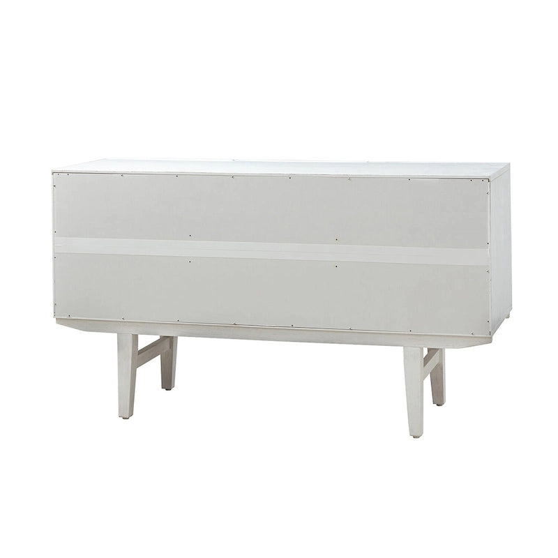 Buffet avec motifs géométriques sculptés modernes