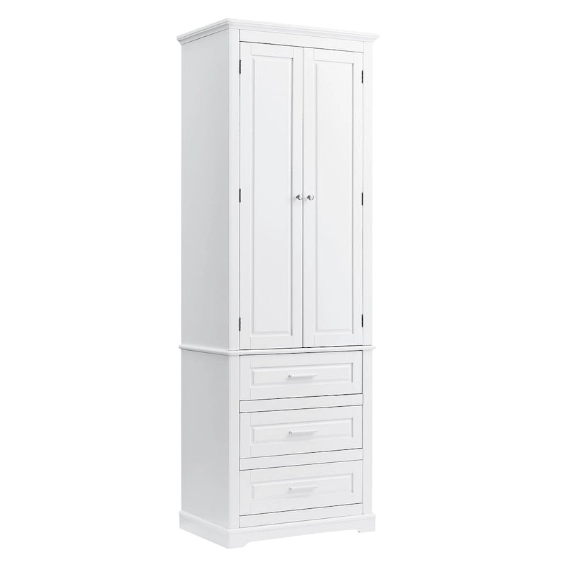 Meuble de salle de bain autoportant à 3 tiroirs de 24 x 15,7 x 70