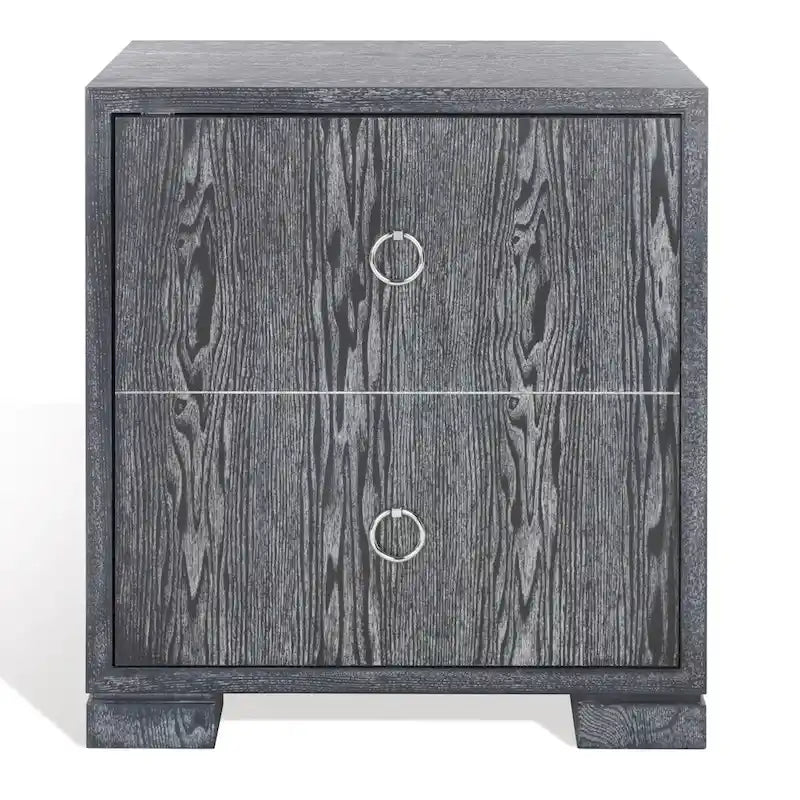 Commode laquée blanc/or - 24Lx18Px26H