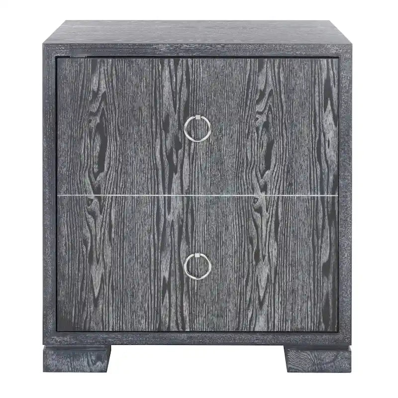 Commode laquée blanc/or - 24Lx18Px26H