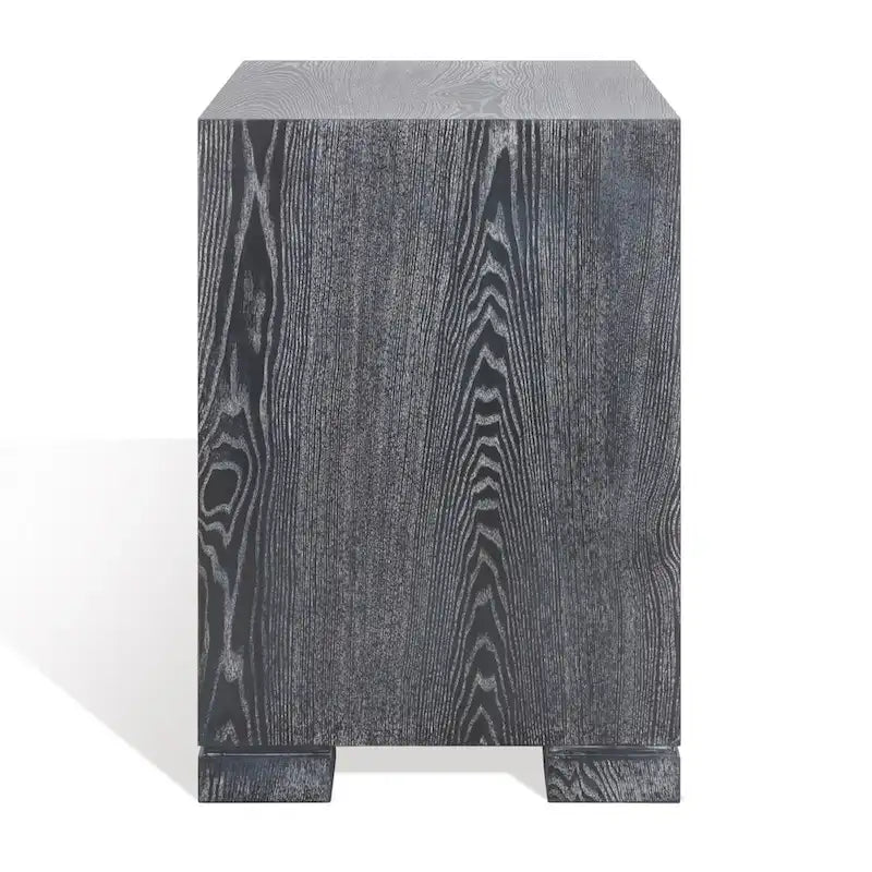 Commode laquée blanc/or - 24Lx18Px26H