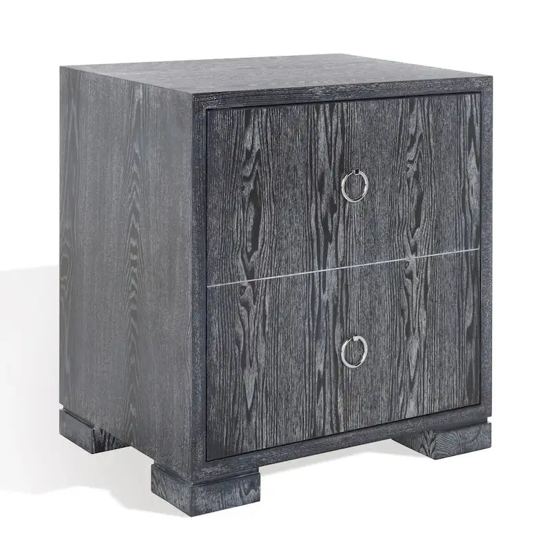 Commode laquée blanc/or - 24Lx18Px26H