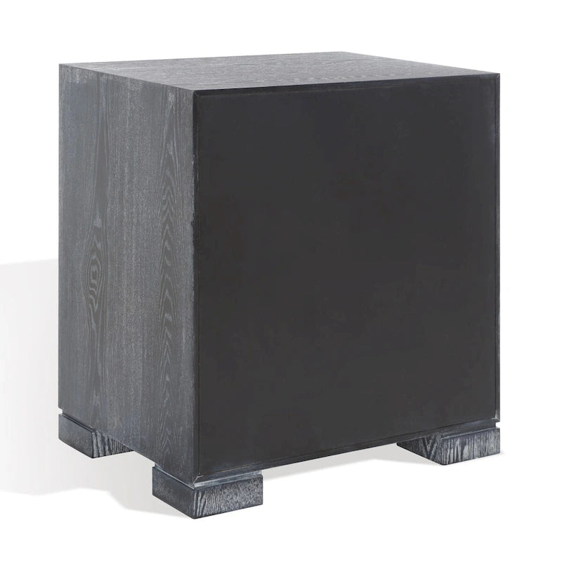 Commode laquée blanc/or - 24Lx18Px26H