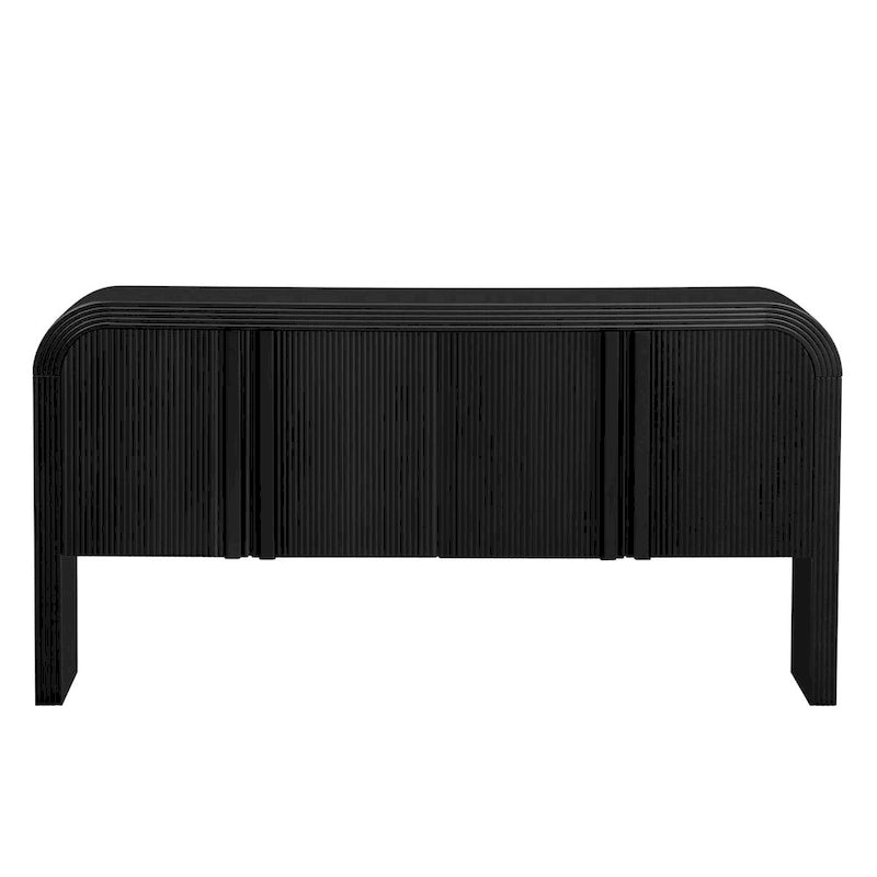 Meuble de rangement moderne à 4 portes en bois, buffet pour salon, entrée, couloir - N/A