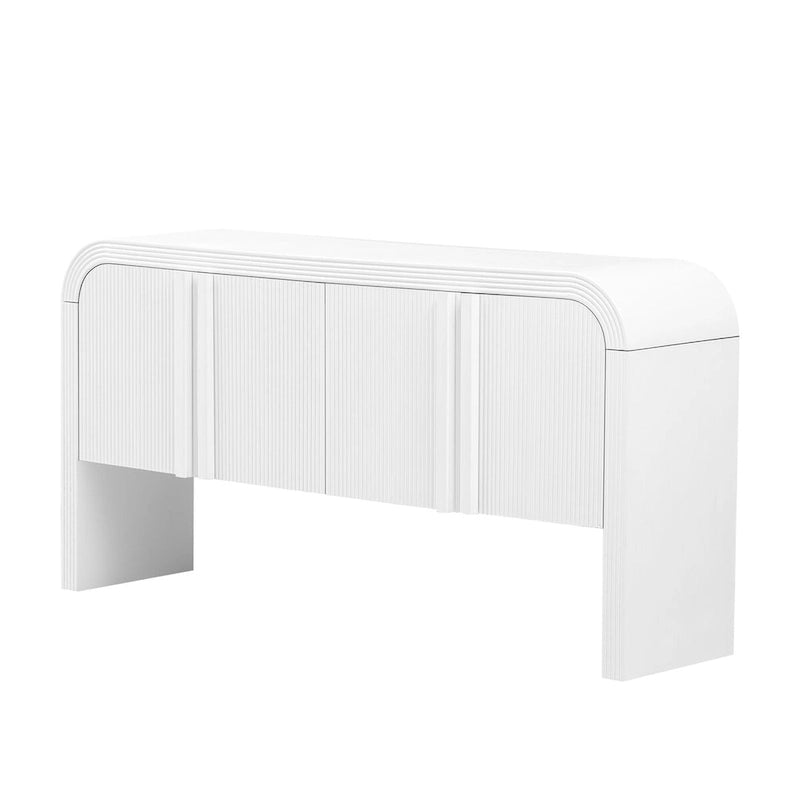 Meuble de rangement moderne à 4 portes en bois, buffet pour salon, entrée, couloir - N/A