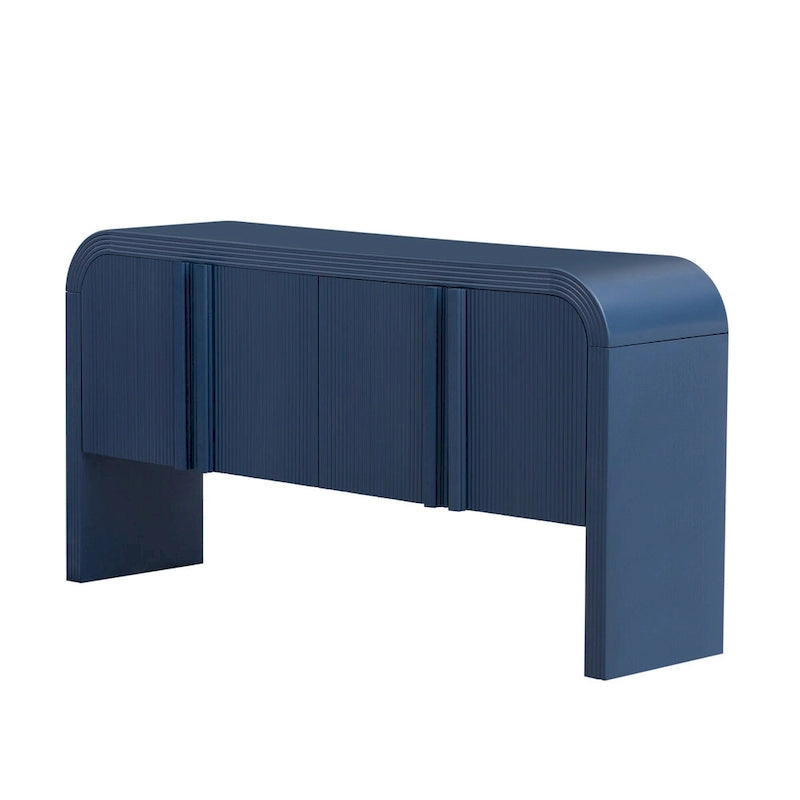 Meuble de rangement moderne à 4 portes en bois, buffet pour salon, entrée, couloir - N/A