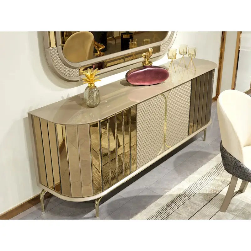 Buffet moderne Madrid avec miroir pour salle à manger