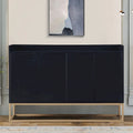 Buffet bas autoportant en bois au design minimaliste avec pieds en métal