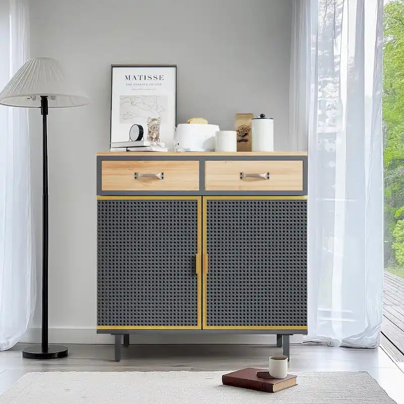 Buffet moderne avec tiroirs et portes