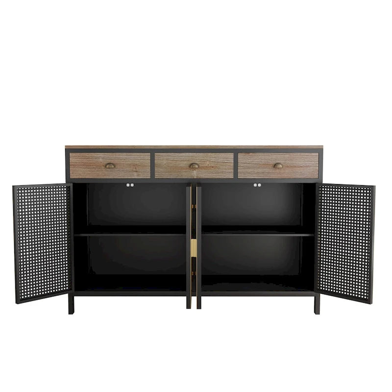 Buffet moderne avec tiroirs et portes