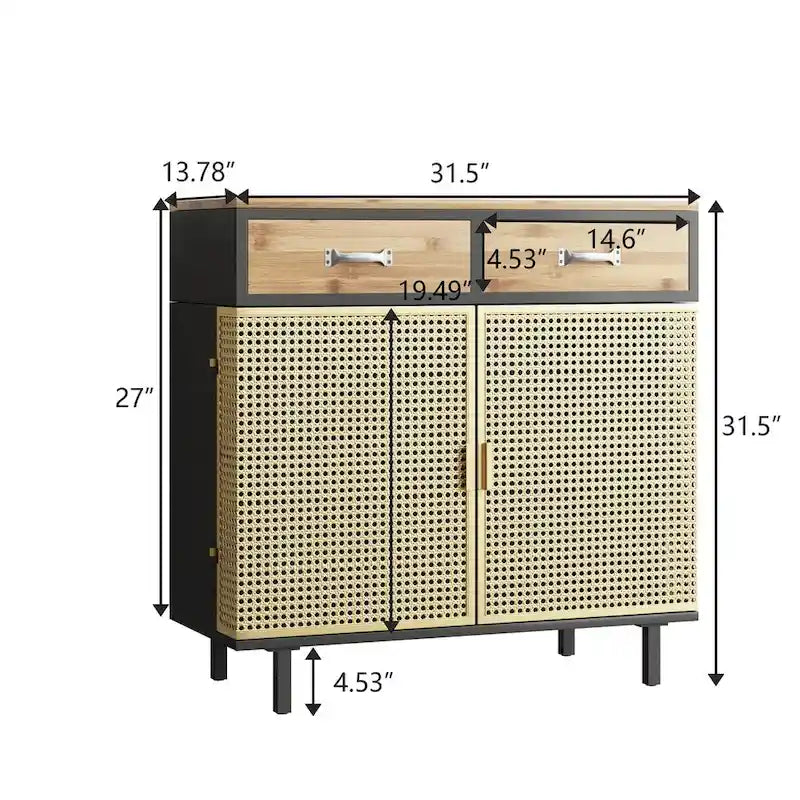 Buffet moderne avec tiroirs et portes