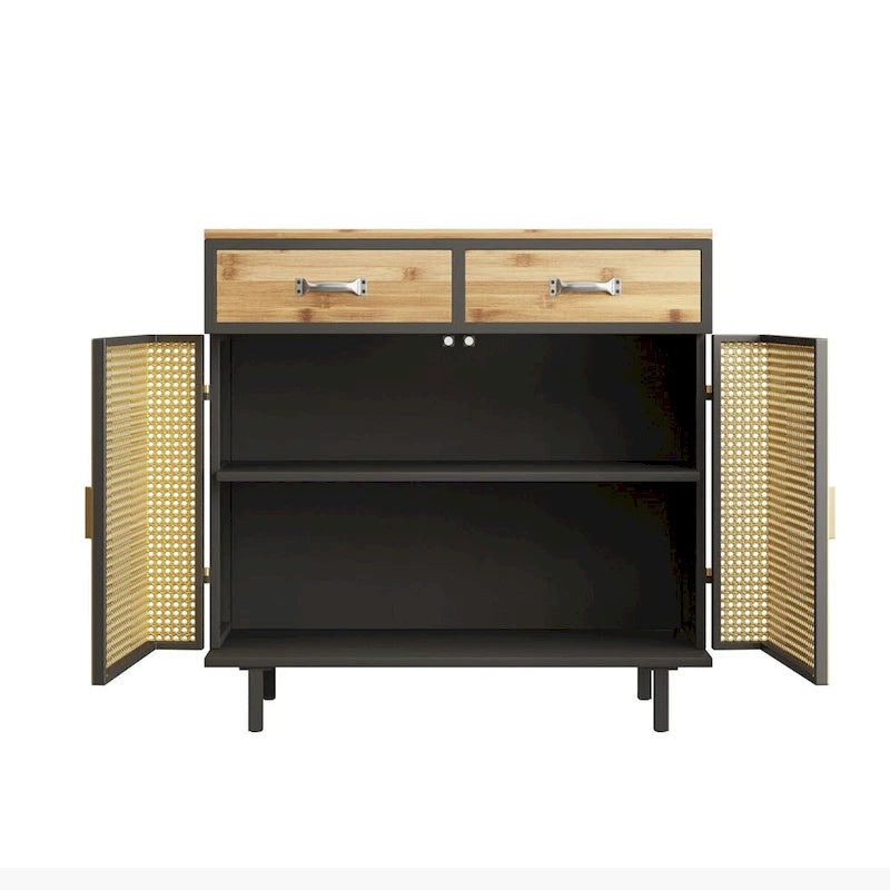 Buffet moderne avec tiroirs et portes