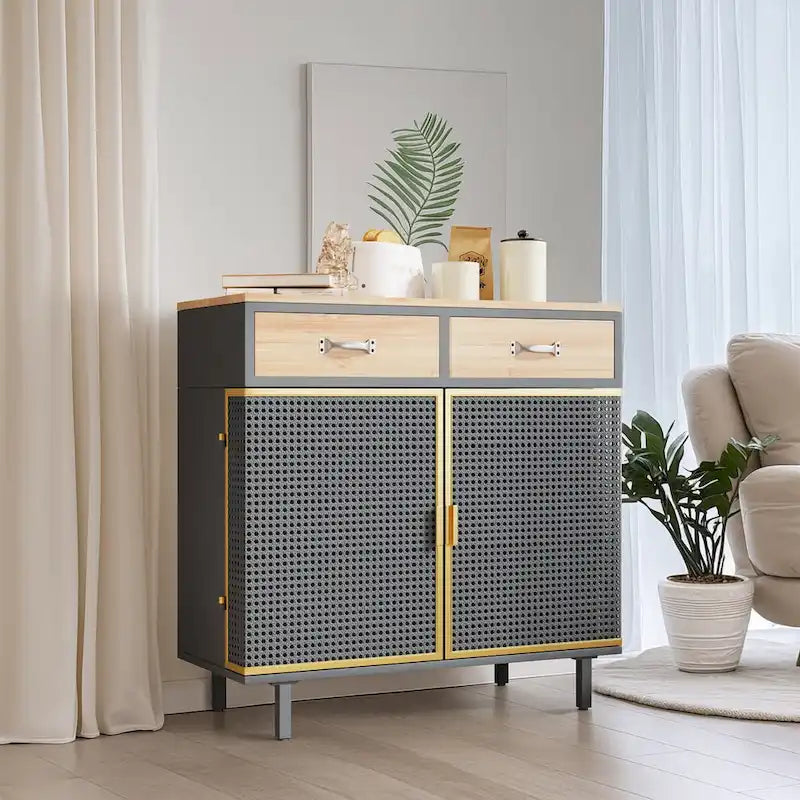 Buffet moderne avec tiroirs et portes