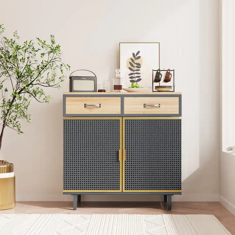 Buffet moderne avec tiroirs et portes
