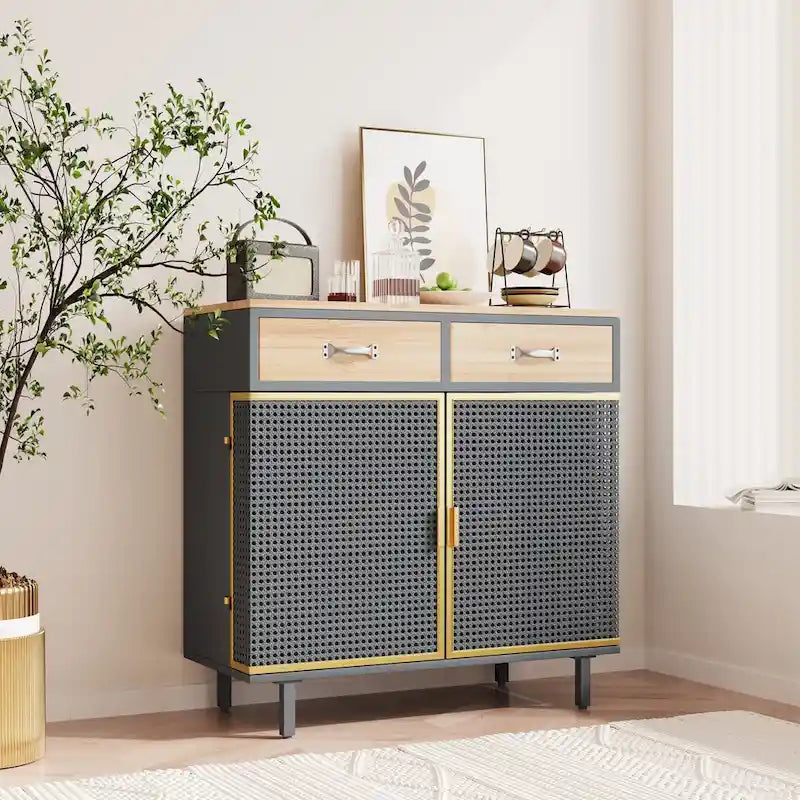 Buffet moderne avec tiroirs et portes