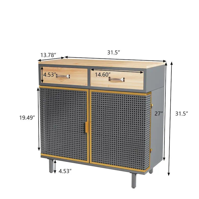 Buffet moderne avec tiroirs et portes