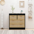 Meuble de chambre 4 tiroirs en rotin