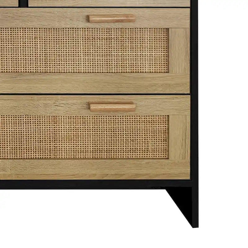 Meuble de chambre 4 tiroirs en rotin