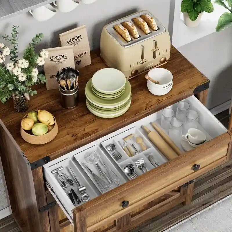 Meuble d'appoint pour bar à café – 15,75P x 31,5L x 33,46H