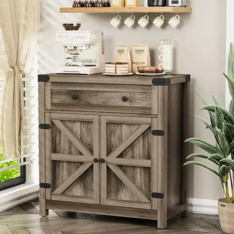 Meuble d'appoint pour bar à café – 15,75P x 31,5L x 33,46H