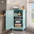 Meuble d'angle de salle de bain avec étagère réglable