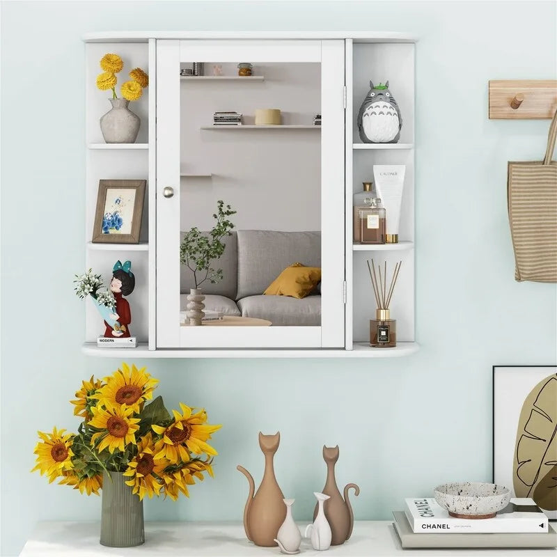 Armoire de toilette avec miroir - 6.5P x 26L x 25H